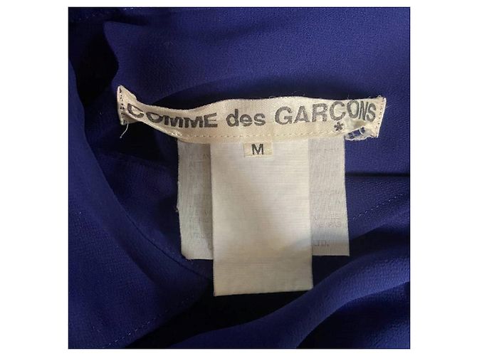 Comme Des Garcons Camicia in seta blu Comme des Garçons - vista 8