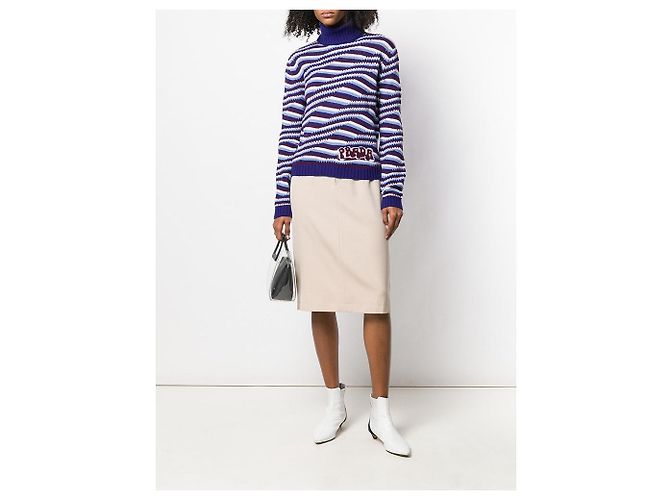 Jean Louis Scherrer Falda de lana beige Jean-Louis Scherrer - vista 2