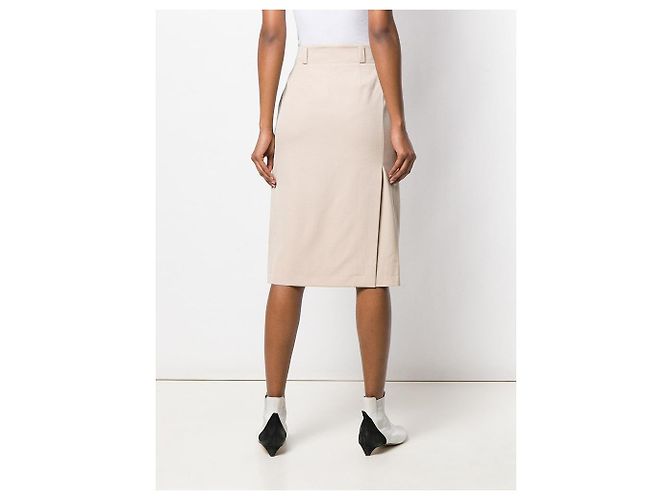 Jean Louis Scherrer Falda de lana beige Jean-Louis Scherrer - vista 4