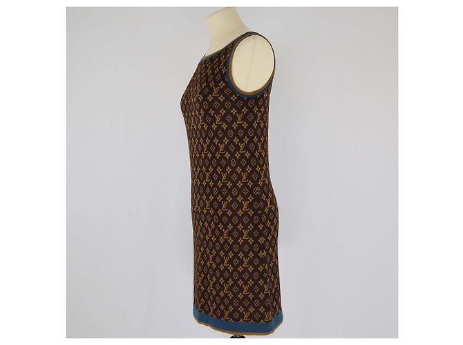 Vestido de punto sin mangas en jacquard Monogram Louis Vuitton - vista 2