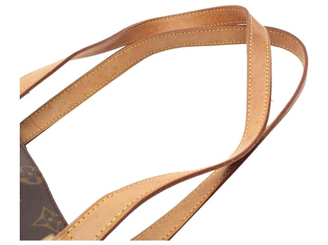 Borsa tote Cabas Mezzo in monogramma marrone Louis Vuitton - vista 8