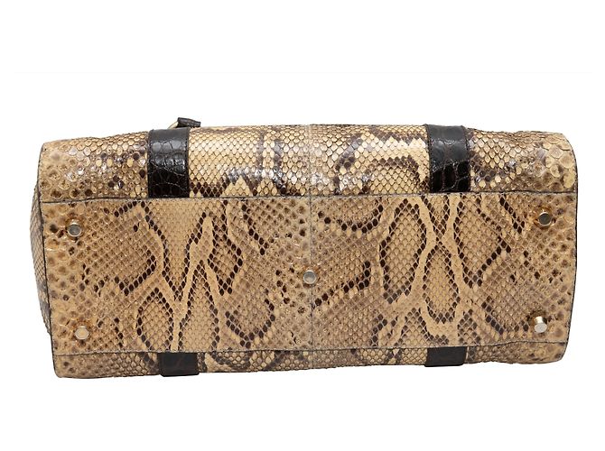 Dolce & Gabbana Python Handtasche Beige & Braun - Ansicht 4