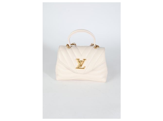 Louis Vuitton Neue Welle Handtasche aus Elfenbein-Kalbsleder Weiß - Ansicht 8