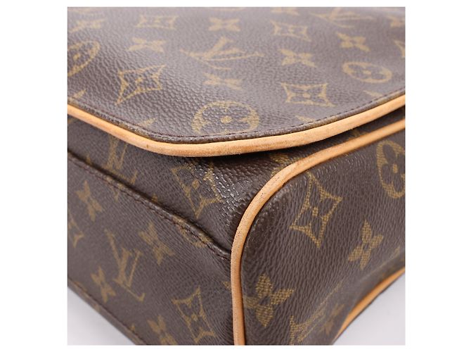 Borsa a tracolla Abbesses in tela Monogram Louis Vuitton M45257 Marrone - vista 8