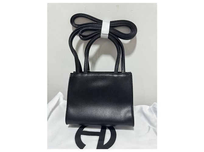 Autre Marque Borsa in pelle nera Nero - vista 2