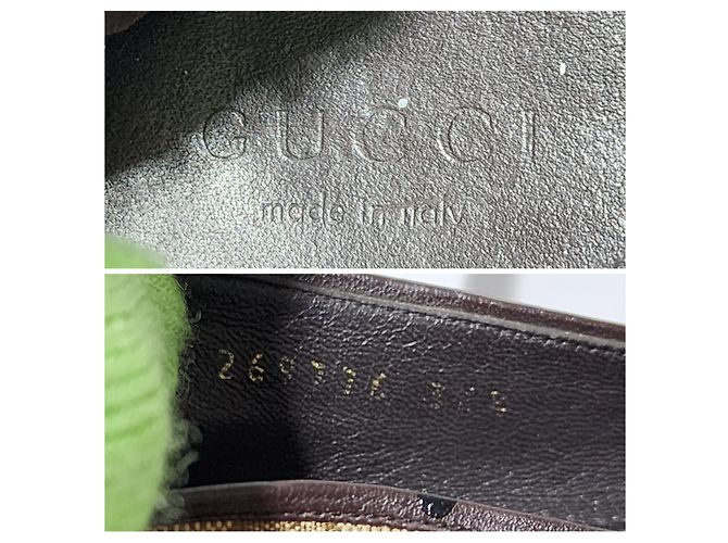 Bailarinas Gucci GG Canvas Web Bow Beige/Marrón Talla 36,5 Castaño - vista 9