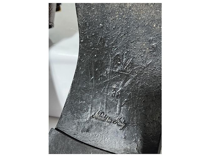 Louis Vuitton Lock it mule basso Marrone/Nero Taglia 38 - vista 7