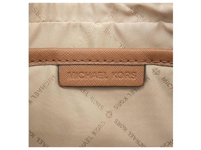 Borsa a spalla con logo Michael Kors Bianco/Marrone - vista 6
