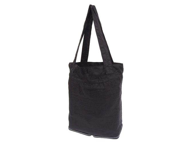 Autre Marque Berluti Calligraphy Leder Nylon Eco Handtasche Grau - Ansicht 2