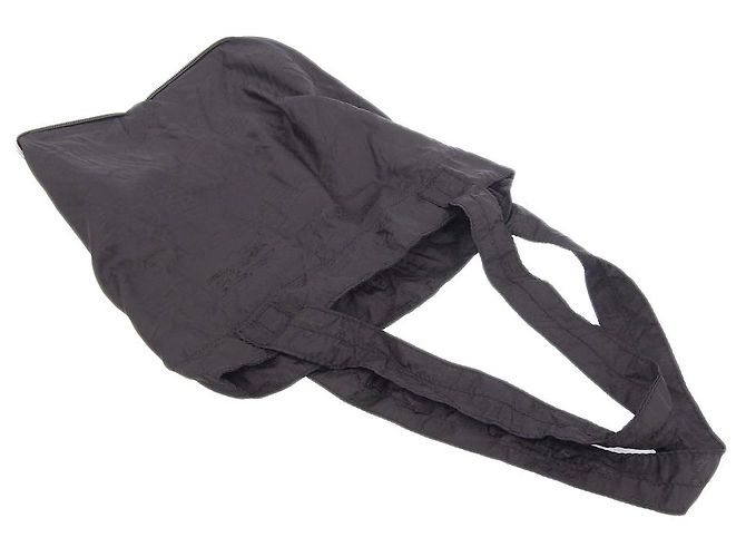 Autre Marque Berluti Calligraphy Leder Nylon Eco Handtasche Grau - Ansicht 7
