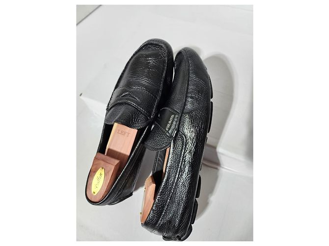 Mocassini in pelle Prada neri misura 10 Nero - vista 11