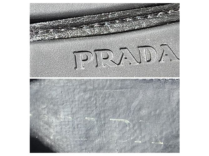 Mocassini in pelle Prada neri misura 10 Nero - vista 14