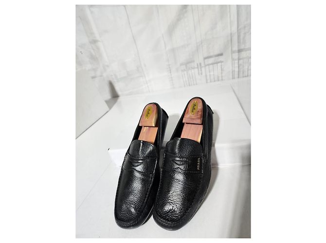 Mocassini in pelle Prada neri misura 10 Nero - vista 15