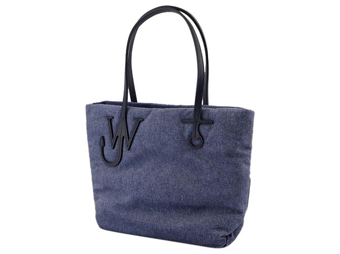 JW Anderson Kleine Puffy Anchor Shopper Tasche - J.W. Anderson - Polyester - Blau - Ansicht 2