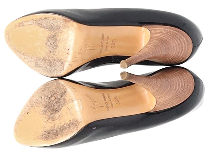 Pumps Giuseppe Zanotti in pelle verniciata nera Nero - vista 12