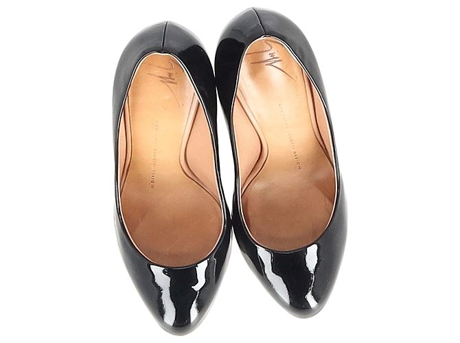Pumps Giuseppe Zanotti in pelle verniciata nera Nero - vista 2