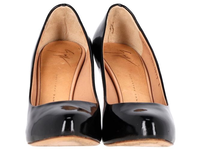 Pumps Giuseppe Zanotti in pelle verniciata nera Nero - vista 3