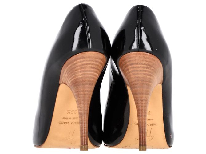 Pumps Giuseppe Zanotti in pelle verniciata nera Nero - vista 5