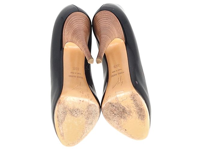 Pumps Giuseppe Zanotti in pelle verniciata nera Nero - vista 6