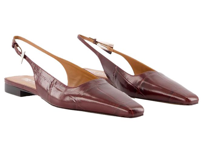 Bettina 10 Slingback - Paris Texas - Leder - Burgunder - Ansicht 2