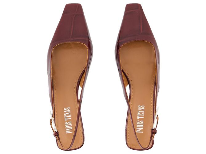 Bettina 10 Slingback - Paris Texas - Leder - Burgunder - Ansicht 4