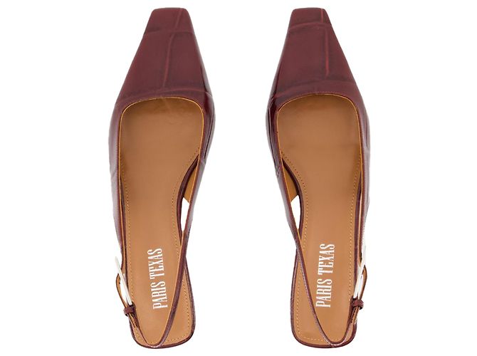 Bettina 10 Slingback - Paris Texas - Leder - Burgunder - Ansicht 4