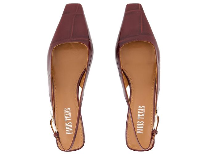 Bettina 10 Slingback - Paris Texas - Leder - Burgunder - Ansicht 4