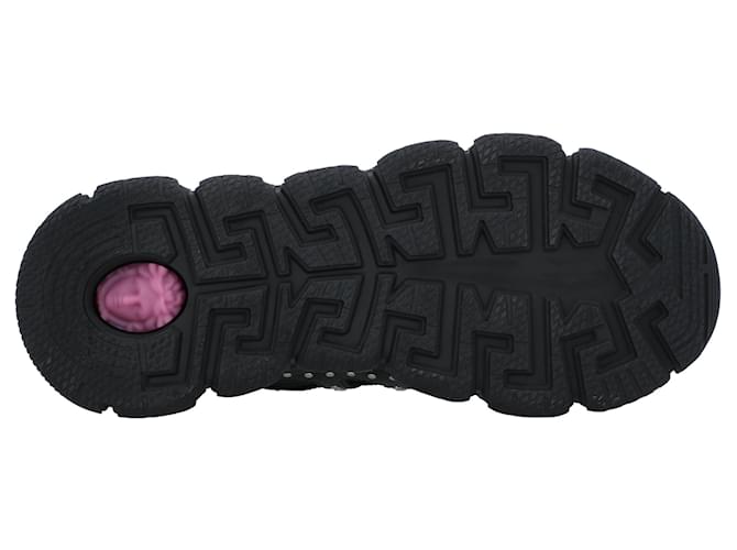 Versace Sneaker Trigreca con borchie Nero - vista 4