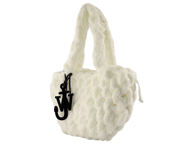 JW Anderson Kleine Decken-Shopper-Tasche - J.W. Anderson - Baumwolle - Weiß - Ansicht 2