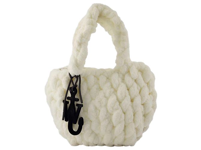 JW Anderson Kleine Decken-Shopper-Tasche - J.W. Anderson - Baumwolle - Weiß - Ansicht 3