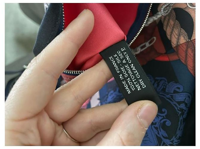 Borsa da città in seta stampata Hermès in seta e pelle multicolore - vista 16
