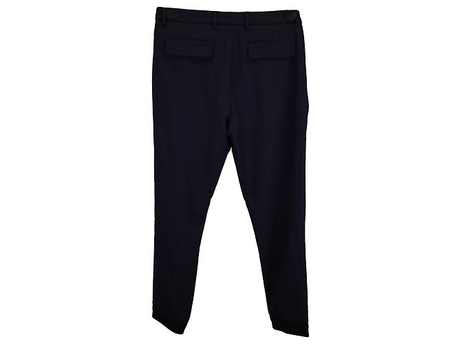 Gucci Anzughose mit elastischem Saum aus marineblauer Wolle - Ansicht 3