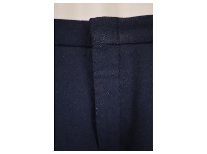 Gucci Anzughose mit elastischem Saum aus marineblauer Wolle - Ansicht 6