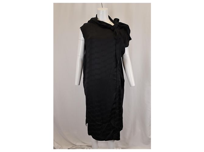 Day Corbata de cuello en jacquard logo BB Midi de Balenciaga en viscosa negra - vista 10