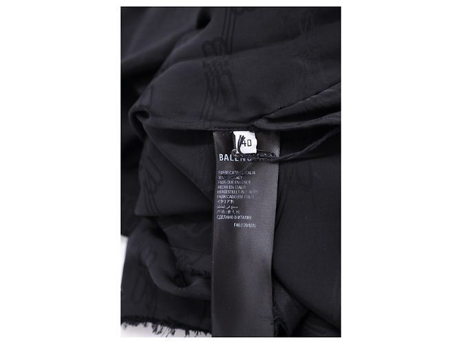 Day Corbata de cuello en jacquard logo BB Midi de Balenciaga en viscosa negra - vista 14