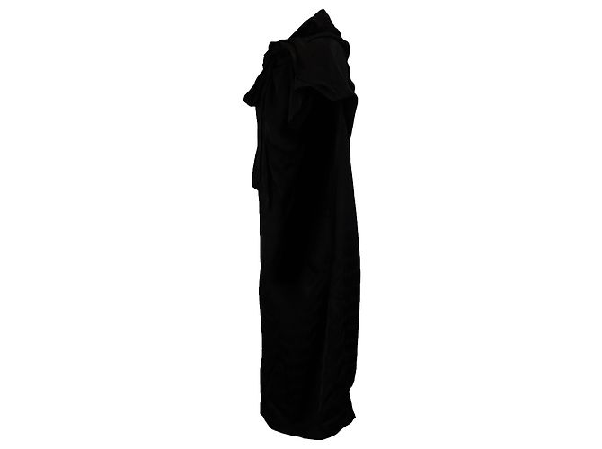 Day Corbata de cuello en jacquard logo BB Midi de Balenciaga en viscosa negra - vista 2