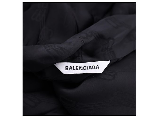 Day Corbata de cuello en jacquard logo BB Midi de Balenciaga en viscosa negra - vista 4