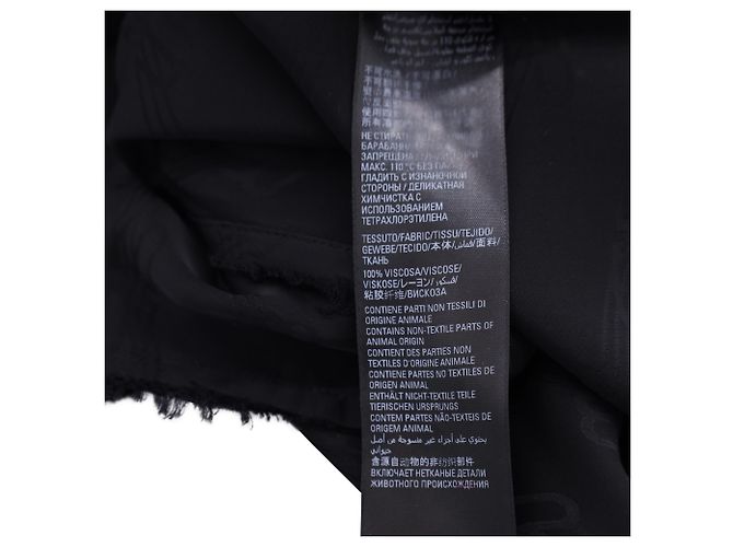 Day Corbata de cuello en jacquard logo BB Midi de Balenciaga en viscosa negra - vista 8