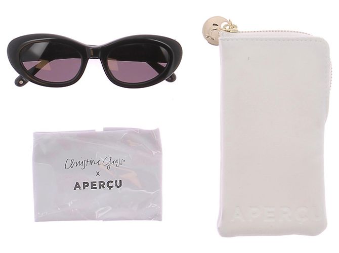 Autre Marque Non Signé / Unsigned sunglasses T.  Plastic Black - view 8