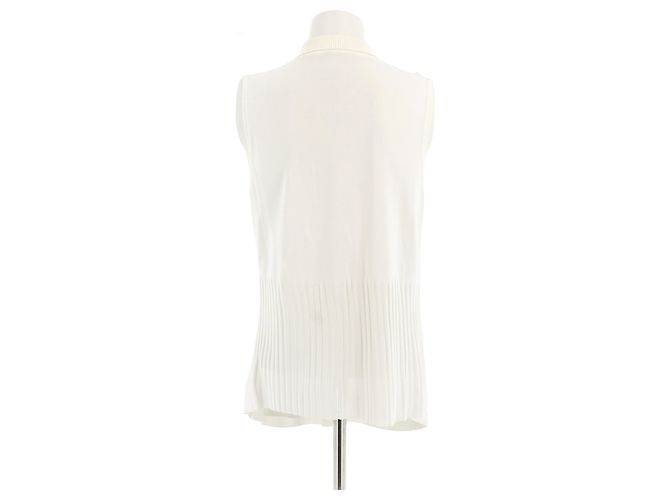 Top Hermès T.FR 42 Viscosa Crudo - vista 2
