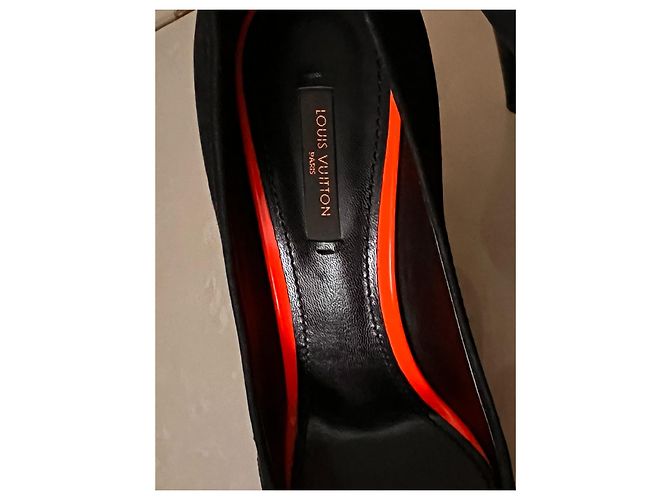 Décolleté Louis Vuitton in pelle nera taglia 38 Nero - vista 10