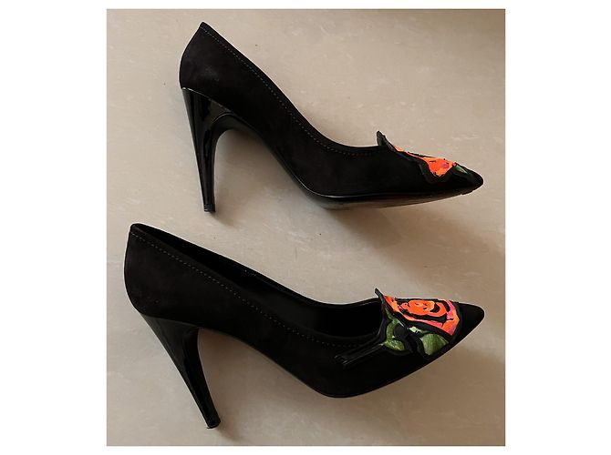 Décolleté Louis Vuitton in pelle nera taglia 38 Nero - vista 14