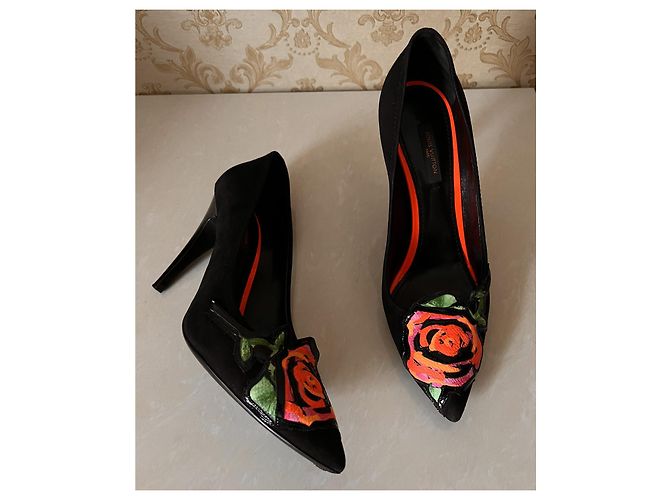 Décolleté Louis Vuitton in pelle nera taglia 38 Nero - vista 17