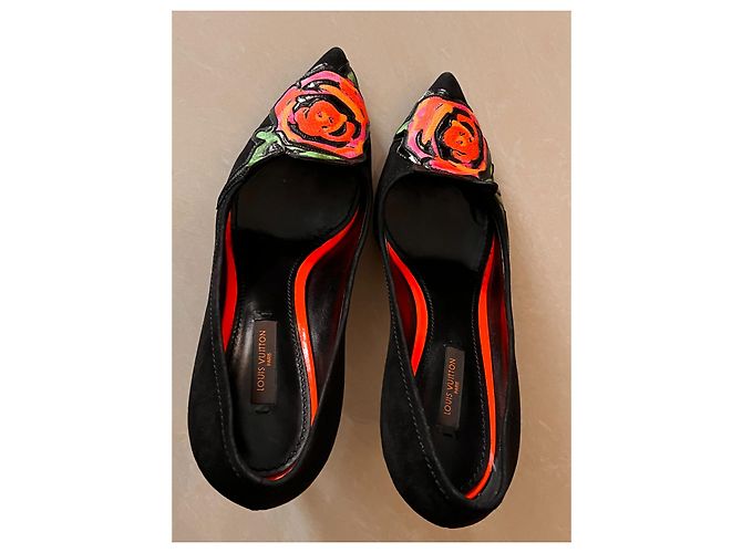 Décolleté Louis Vuitton in pelle nera taglia 38 Nero - vista 4