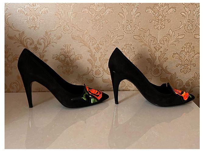 Décolleté Louis Vuitton in pelle nera taglia 38 Nero - vista 6