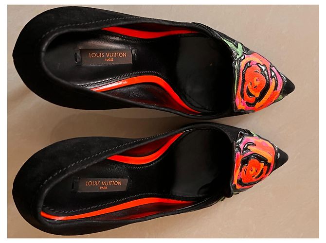 Décolleté Louis Vuitton in pelle nera taglia 38 Nero - vista 9
