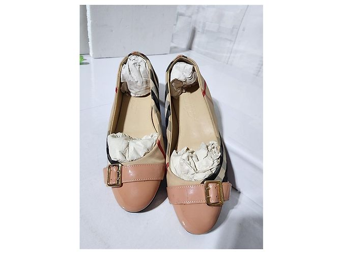 Bailarinas con hebilla Burberry Nova Check Beige/Cream Talla 37 - vista 7