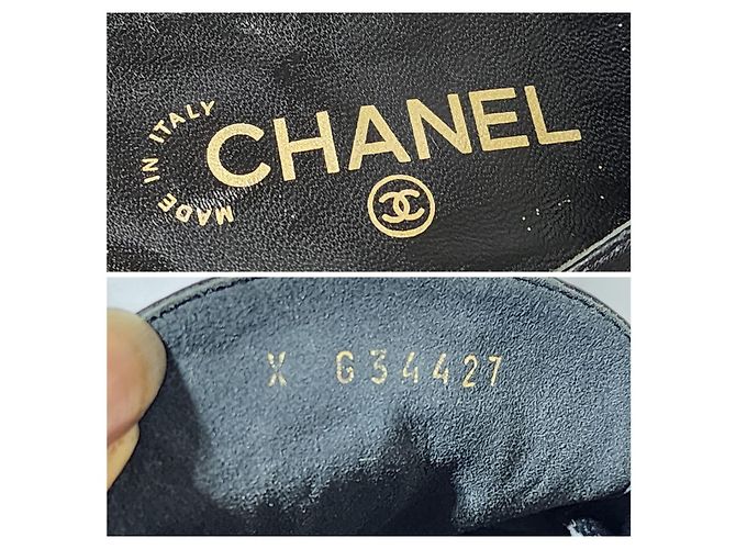 Chanel gesteppte Stoff-/Leder-Mules in Schwarz Größe 41 - Ansicht 5