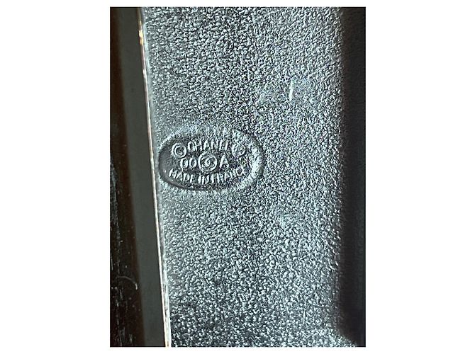 Cintura Chanel con Logo Doppio CC e Cristalli Argentata Argento - vista 3