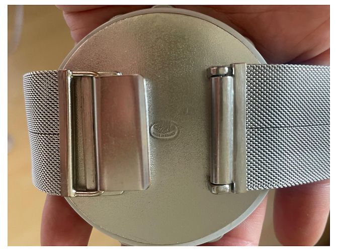 Cintura Chanel con Logo Doppio CC e Cristalli Argentata Argento - vista 7